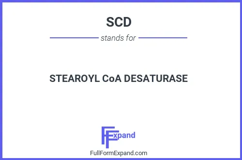 Full form of SCD
