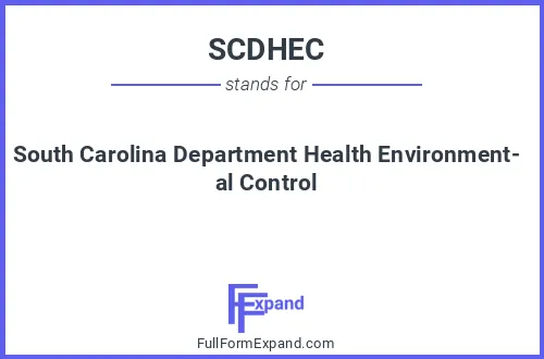 Full form of SCDHEC
