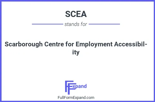 Full form of SCEA