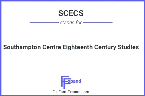 Full form of SCECS