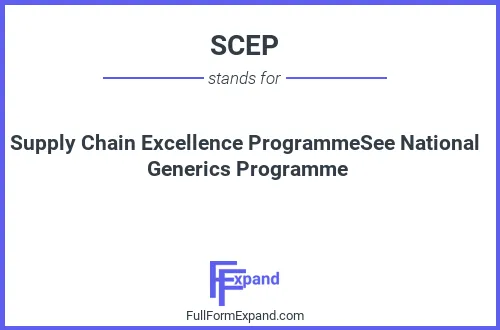 Full form of SCEP