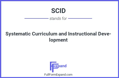Full form of SCID