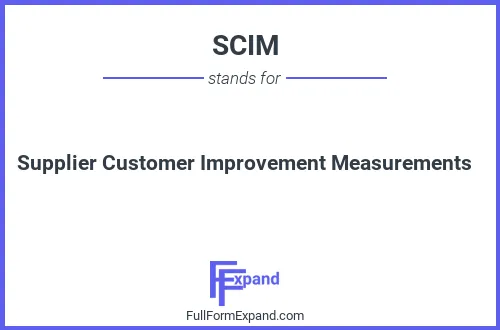 Full form of SCIM