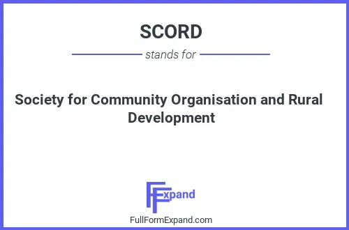 Full form of SCORD