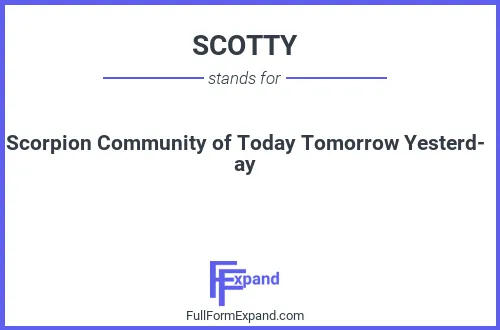 Full form of SCOTTY