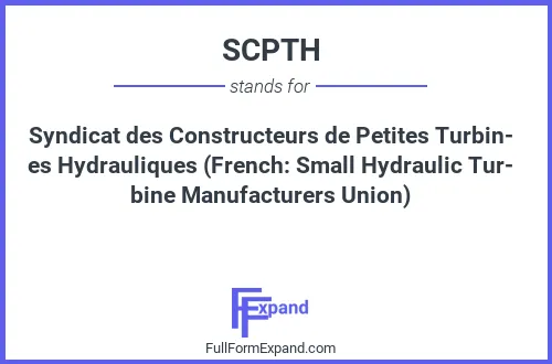 Full form of SCPTH