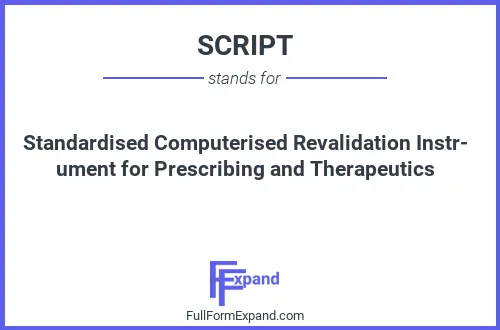 Full form of SCRIPT