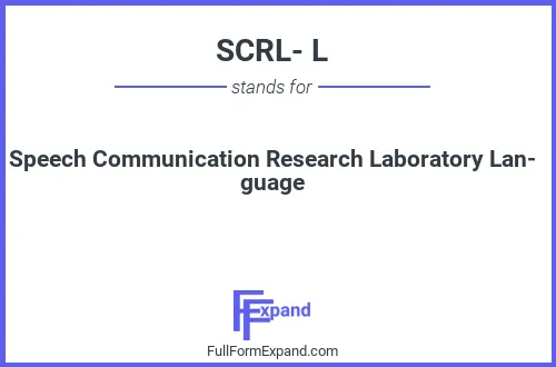 Full form of SCRL- L