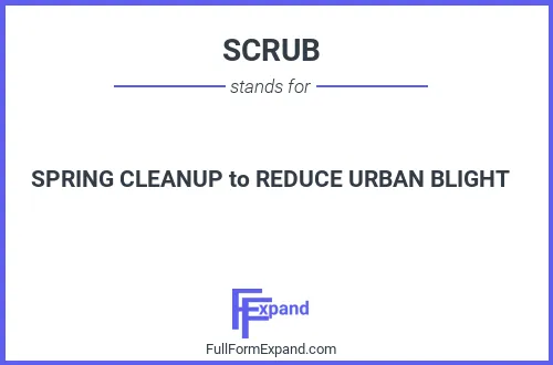 Full form of SCRUB