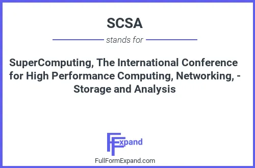 Full form of SCSA