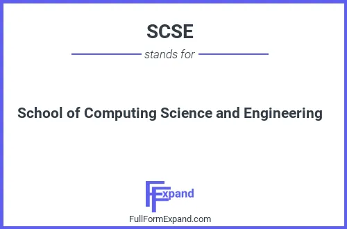 Full form of SCSE