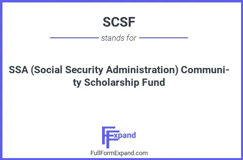 Full form of SCSF