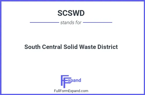 Full form of SCSWD