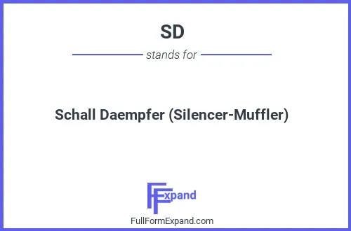 Full form of SD