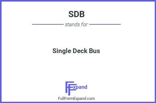Full form of SDB