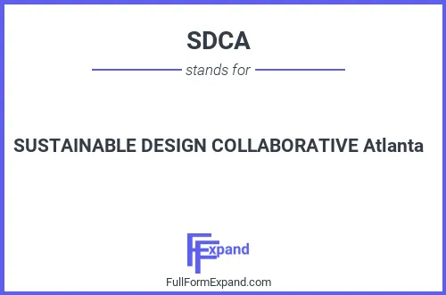 Full form of SDCA