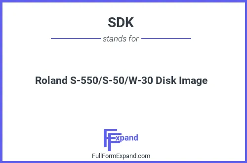 Full form of SDK