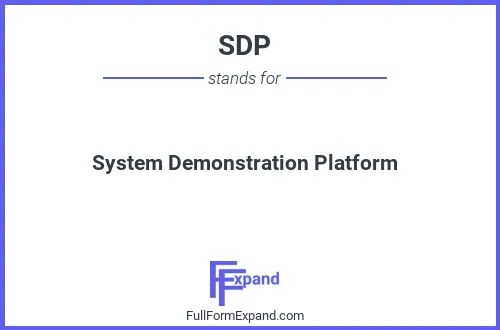 Full form of SDP