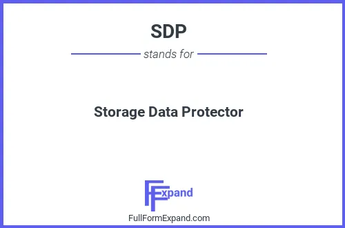Full form of SDP