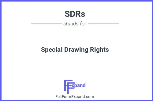 Full form of SDRs