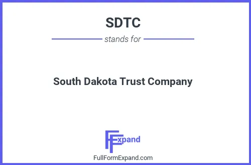 Full form of SDTC