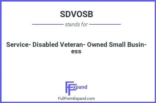 Full form of SDVOSB