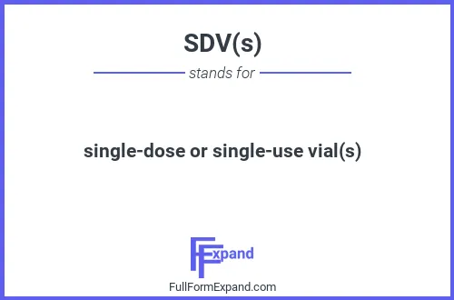 Full form of SDV(s)