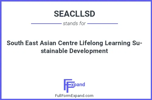 Full form of SEACLLSD
