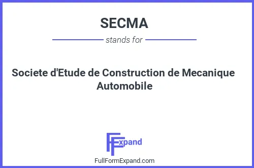 Full form of SECMA