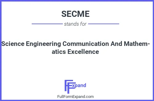 Full form of SECME