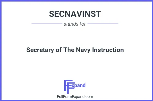 Full form of SECNAVINST