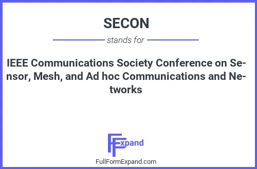 Full form of SECON