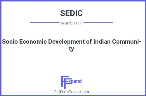 Full form of SEDIC