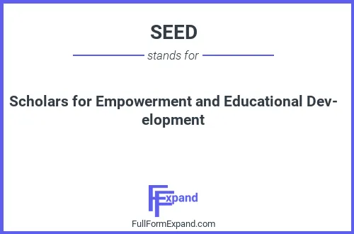 Full form of SEED