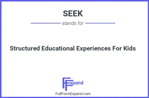 Full form of SEEK