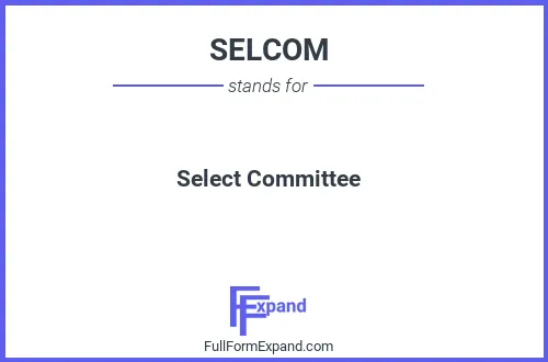 Full form of SELCOM