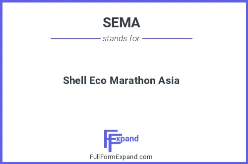 Full form of SEMA