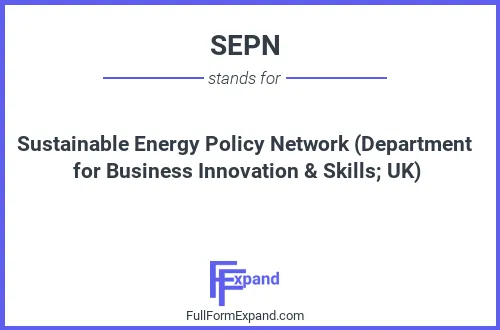 Full form of SEPN