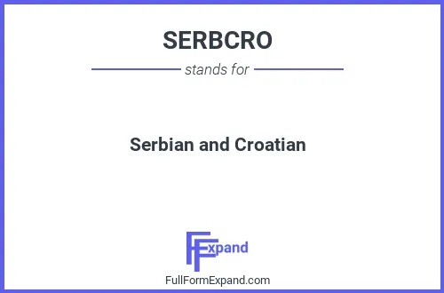 Full form of SERBCRO
