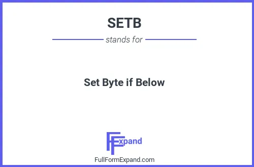 Full form of SETB