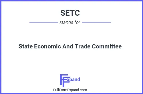 Full form of SETC