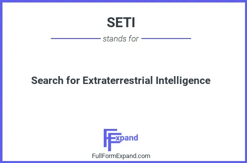 Full form of SETI