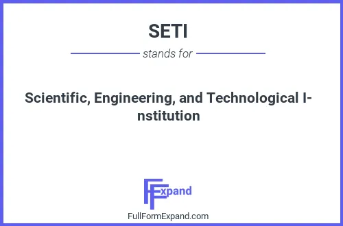 Full form of SETI
