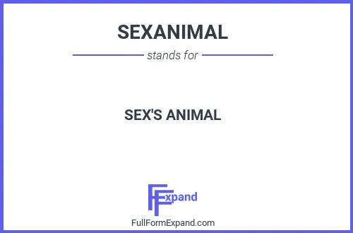 Full form of SEXANIMAL