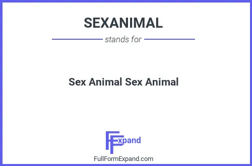 Full form of SEXANIMAL