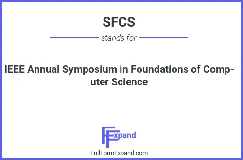 Full form of SFCS
