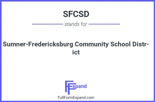 Full form of SFCSD
