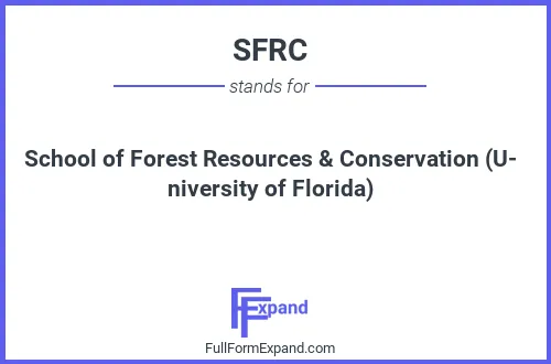 Full form of SFRC