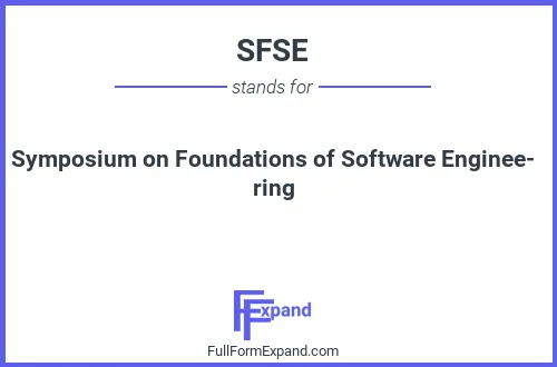 Full form of SFSE