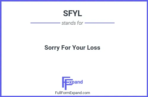 Full form of SFYL